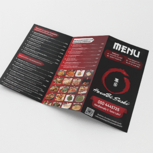 10,000 A3 Tri-Fold Menus Printing+ Free Design